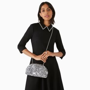 Kate Spade Scrunchy Sequin Convertible Clutch